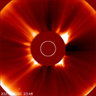 Latest LASCO C2 image of the Sun