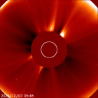 Latest LASCO C2 image of the Sun