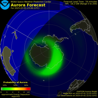 Current Southern hemispheric power input map