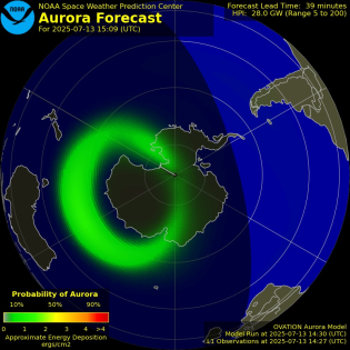 Current Southern hemispheric power input map