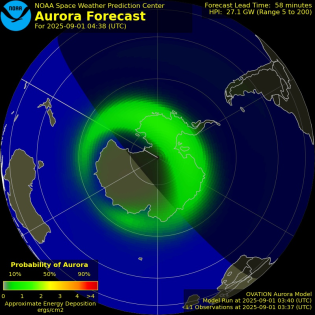 Current Southern hemispheric power input map