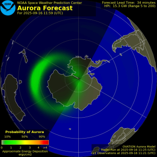 Current Southern hemispheric power input map