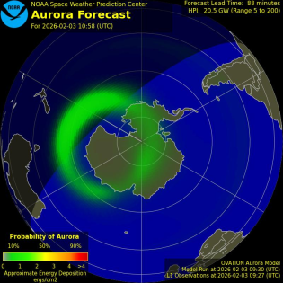Current Southern hemispheric power input map