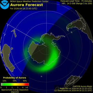Current Southern hemispheric power input map