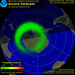 Current Southern hemispheric power input map