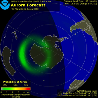 Current Southern hemispheric power input map