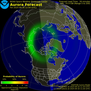 Current Northern hemispheric power input map