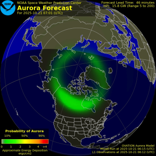 Current Northern hemispheric power input map