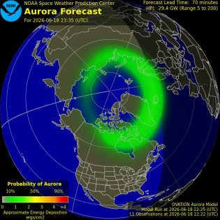 Current Northern hemispheric power input map
