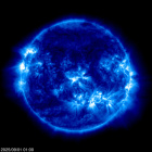 Click for time-lapse image of the sun