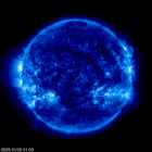 Click for time-lapse image of the sun