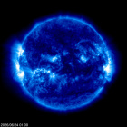 Click for time-lapse image of the sun