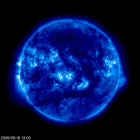 Click for time-lapse image of the sun