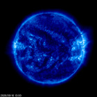 Click for time-lapse image of the sun