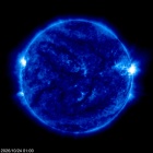 Click for time-lapse image of the sun